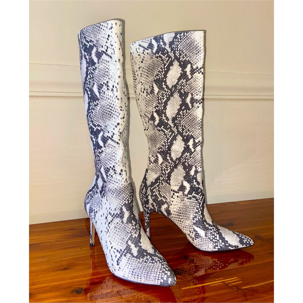 Snake Print Boots